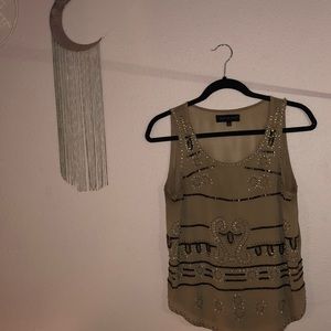 Beaded tank top
